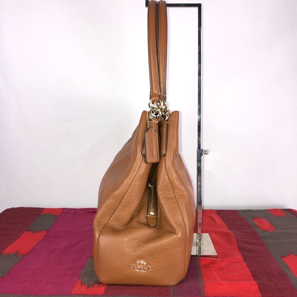 Coach Tan Pebbled Leather Phoebe Bag - Picture 4 of 16